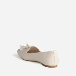 Eram Mocassins/Slippers^Slipper écru cuir ECRU