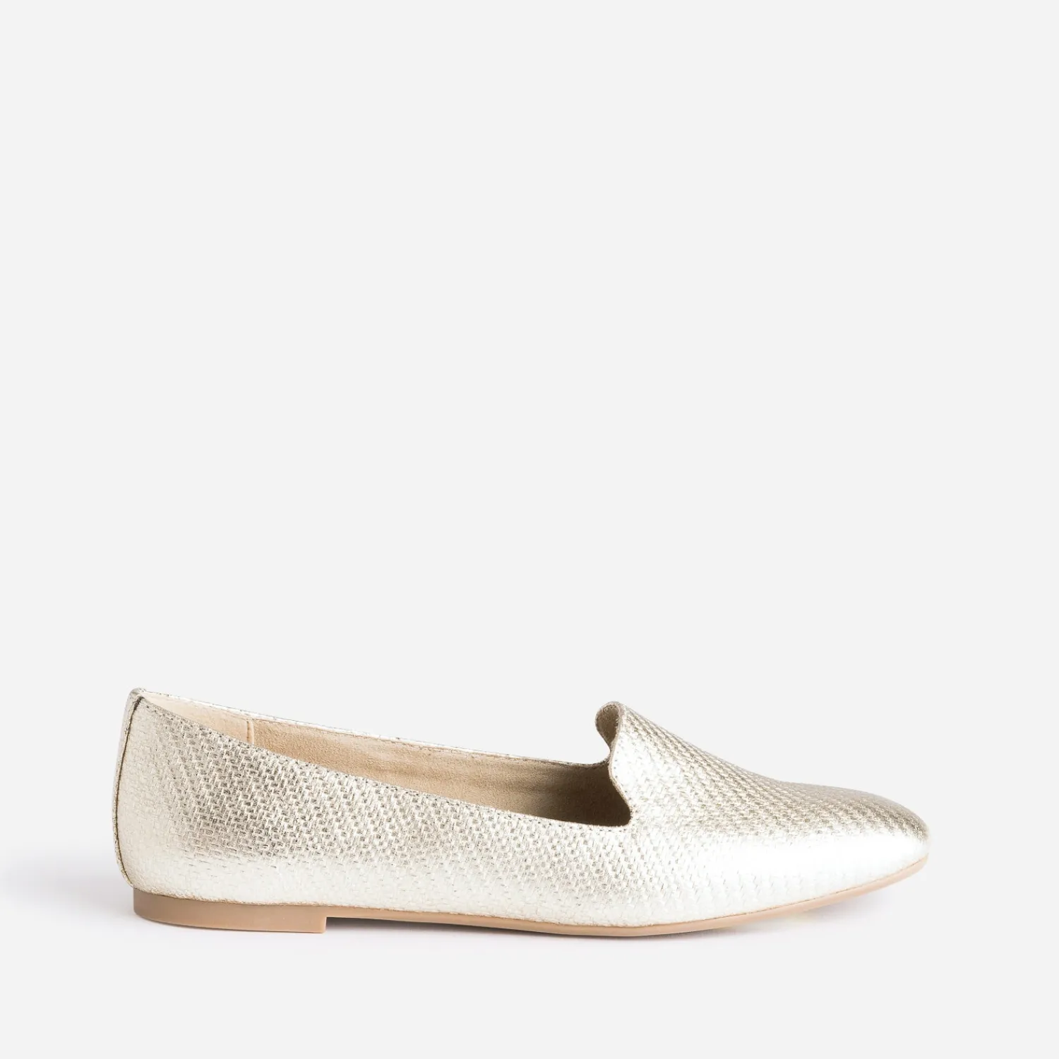 Eram Mocassins/Slippers^Slipper dé effet tressage OR