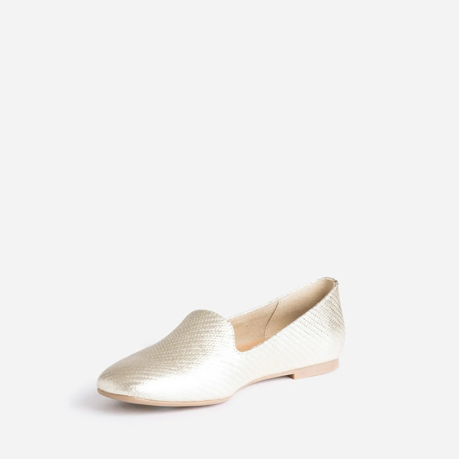Eram Mocassins/Slippers^Slipper dé effet tressage OR