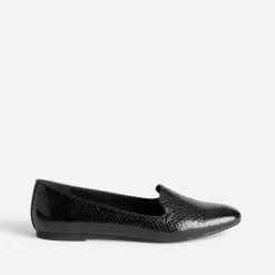 Eram Mocassins/Slippers^Slipper noir à motif effet python GRIS FONCE