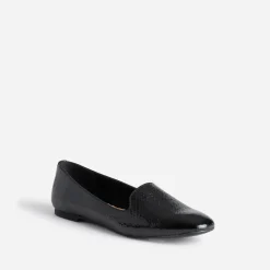 Eram Mocassins/Slippers^Slipper noir à motif effet python GRIS FONCE