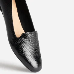 Eram Mocassins/Slippers^Slipper noir à motif effet python GRIS FONCE