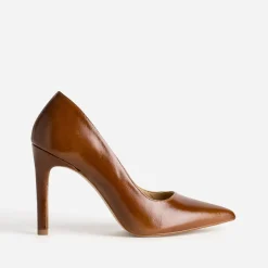 Eram Escarpins^Stiletto cuir COGNAC