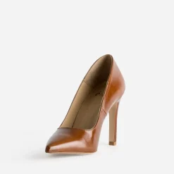 Eram Escarpins^Stiletto cuir COGNAC