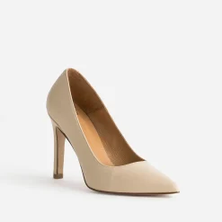 Texto Escarpins^Stiletto en cuir BEIGE