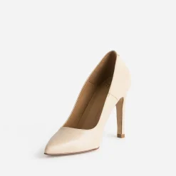 Texto Escarpins^Stiletto en cuir BEIGE