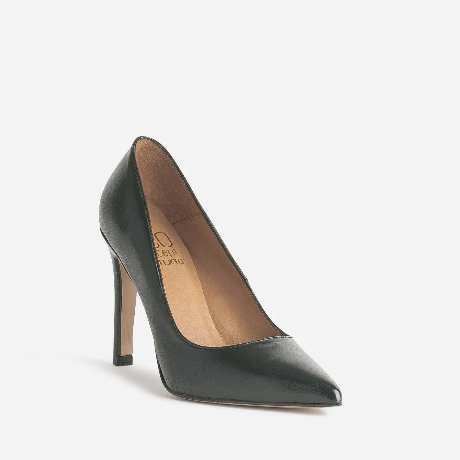 Eram Escarpins^Stiletto TEXTO éco-conçu en cuir NOIR