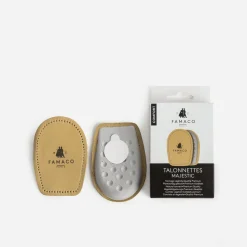 8442 Produits Entretien|Produits Entretien^Talonnettes FAMACO beiges en cuir DIVERS