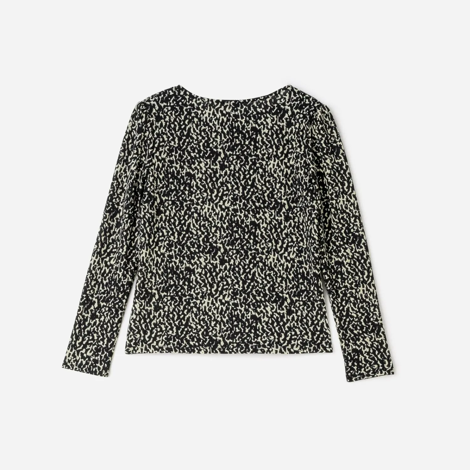 Texto Pulls^Tee-shirt imprimé animalier à épaulettes NOIR