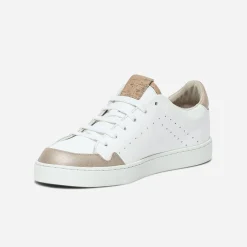 Eram Baskets^Tennis 1927 he femme en cuir éco-conçu BLANC