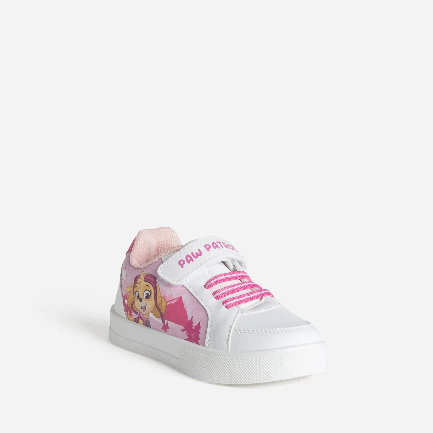 Pat Patrouille Baskets^Tennis blanche et ROSE