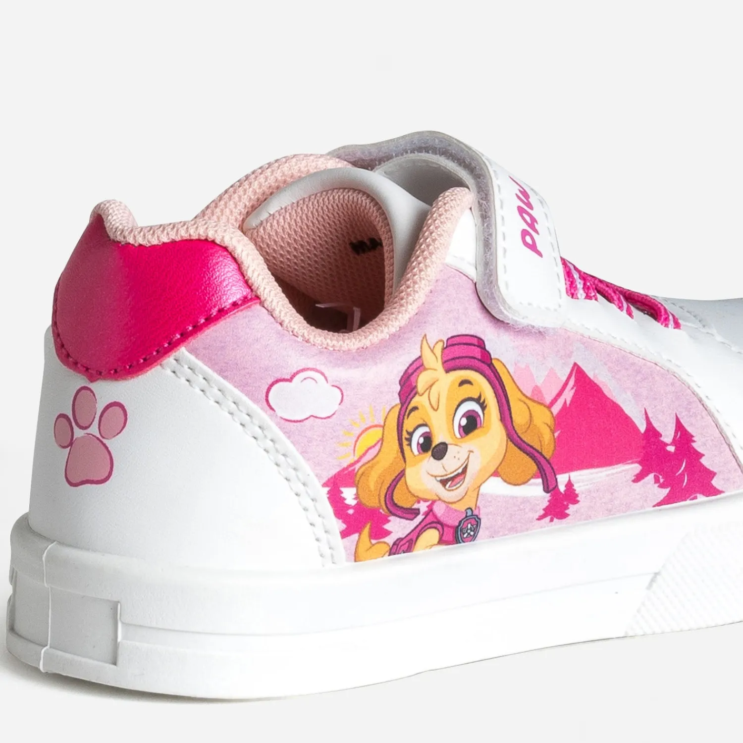 Pat Patrouille Baskets^Tennis blanche et ROSE