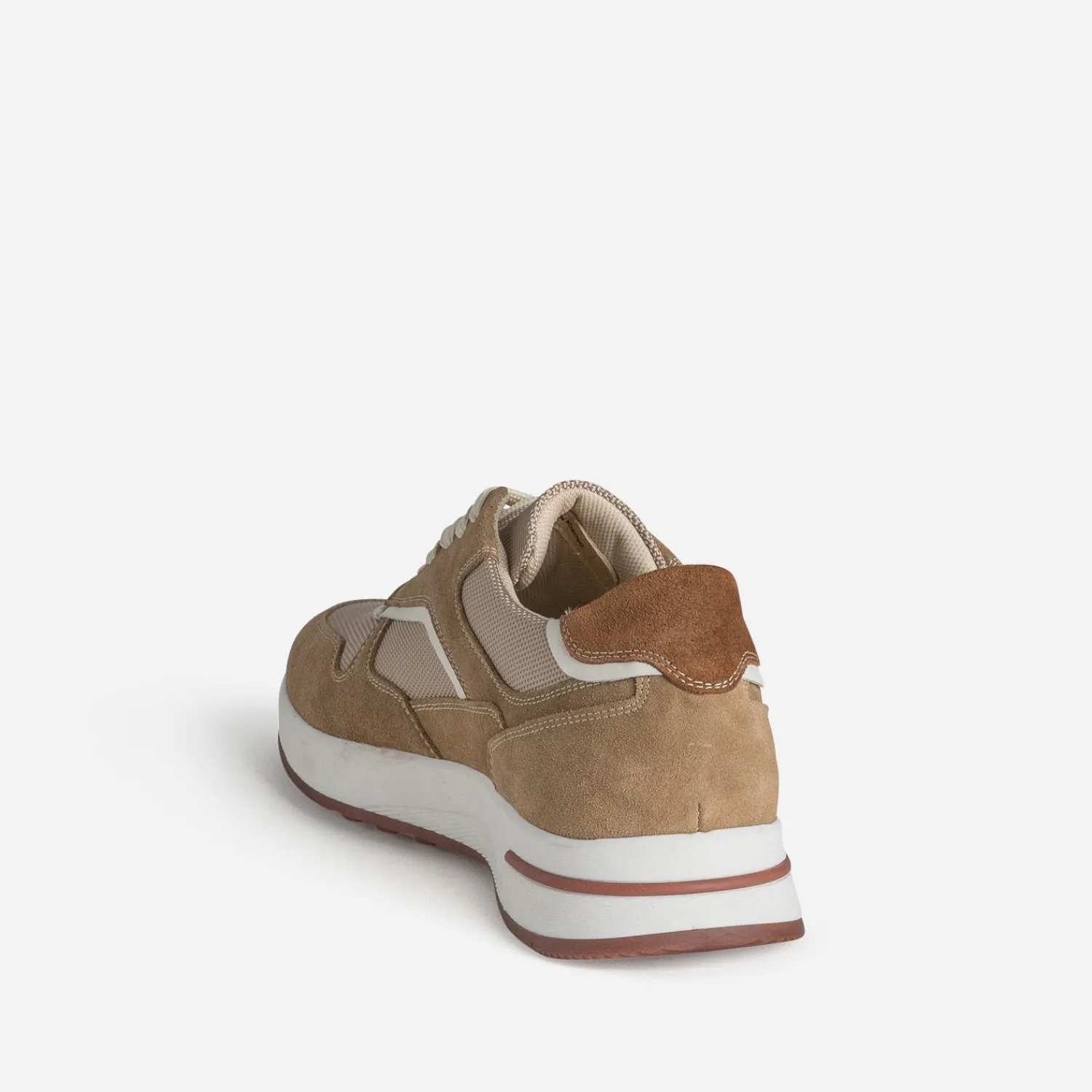 Eram Baskets/Tennis^Tennis beige cuir bi-matière CAMEL