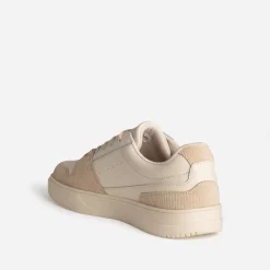 Eram Baskets/Tennis^Tennis cuir et velours côtelé BEIGE