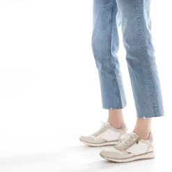Eram Baskets^Tennis et écrue bi-matière BEIGE