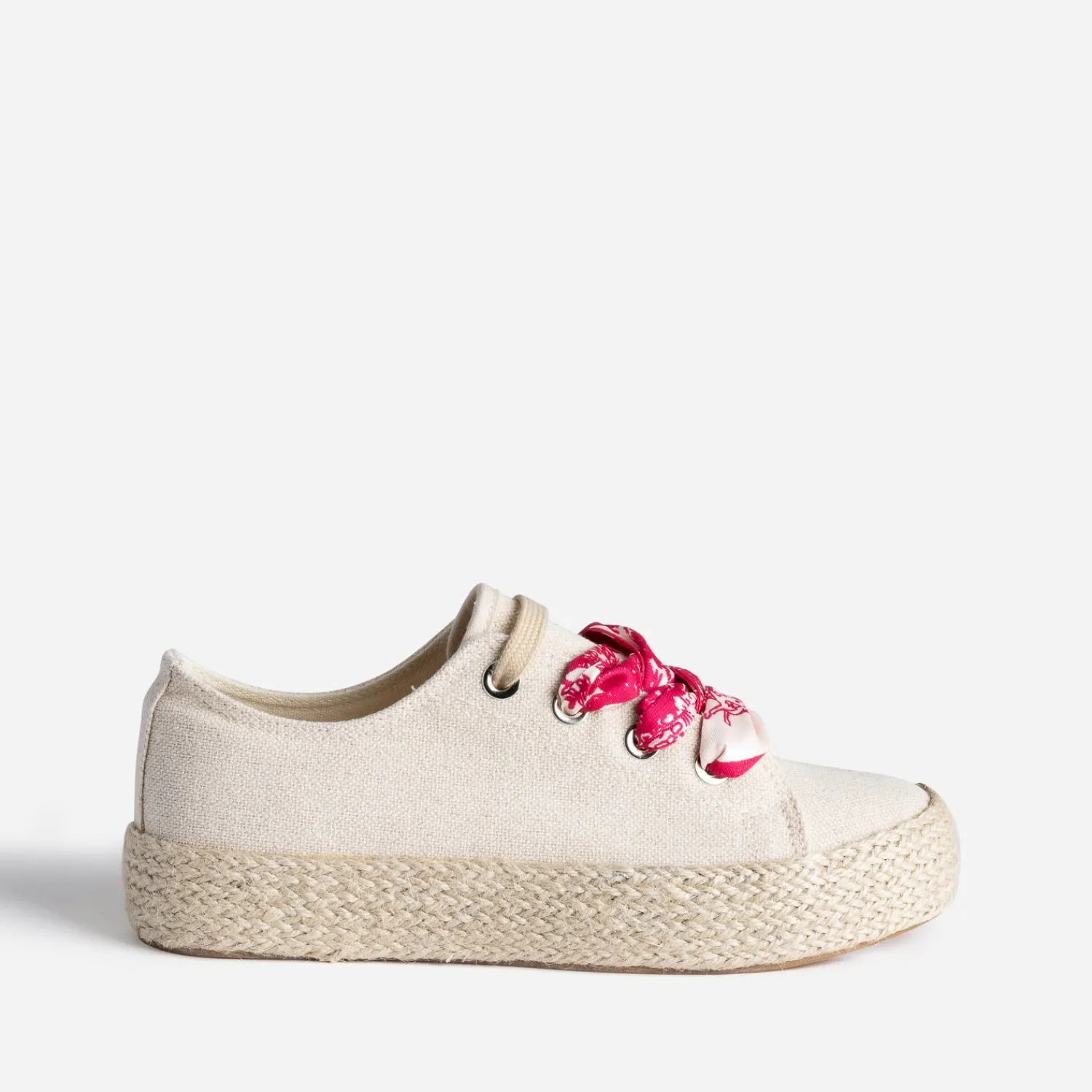 Eram Baskets^Tennis pailletée à lacet foulard BEIGE