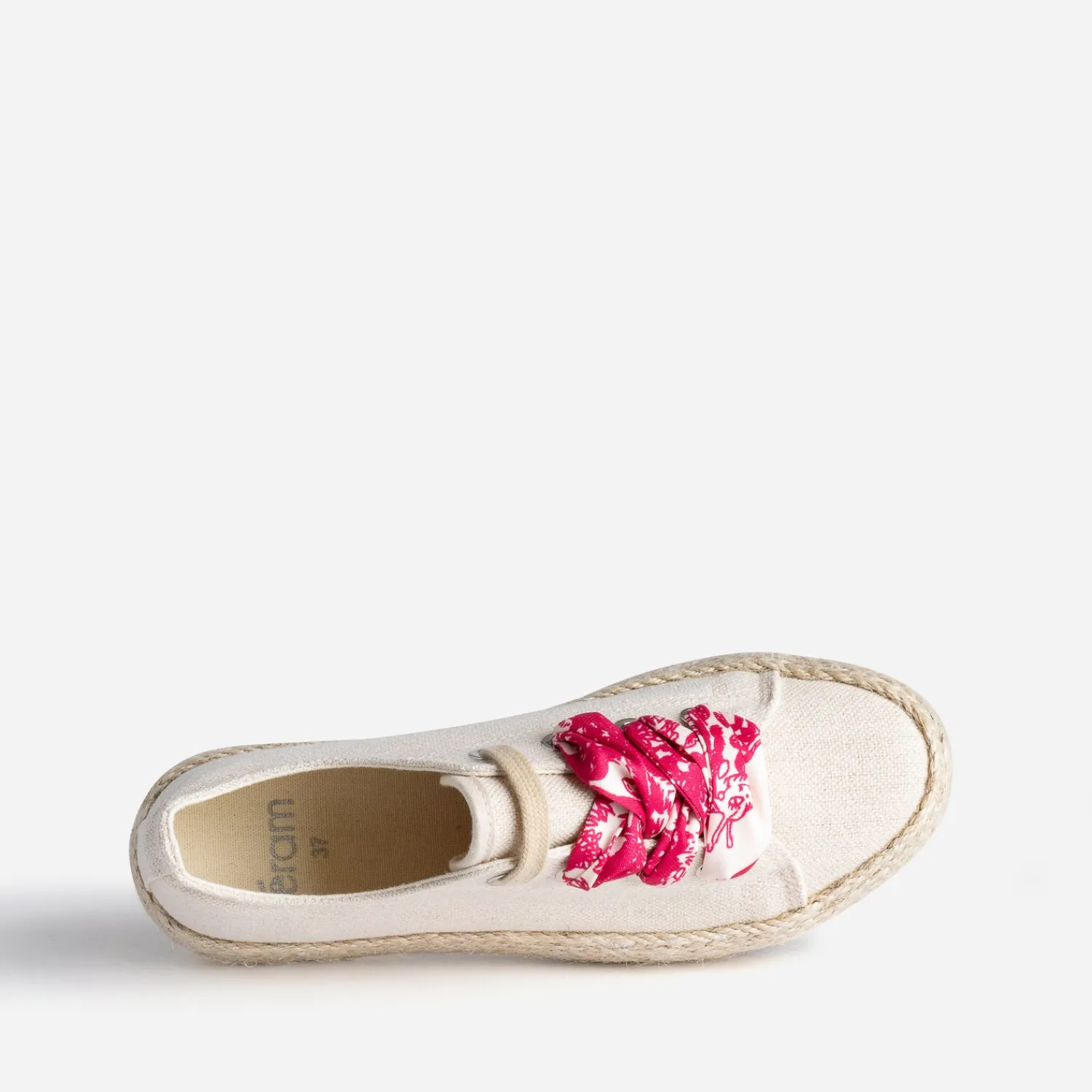 Eram Baskets^Tennis pailletée à lacet foulard BEIGE