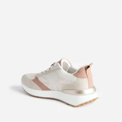 Eram Baskets^Tennis beige, vieux et taupe semelle amovible ROSE
