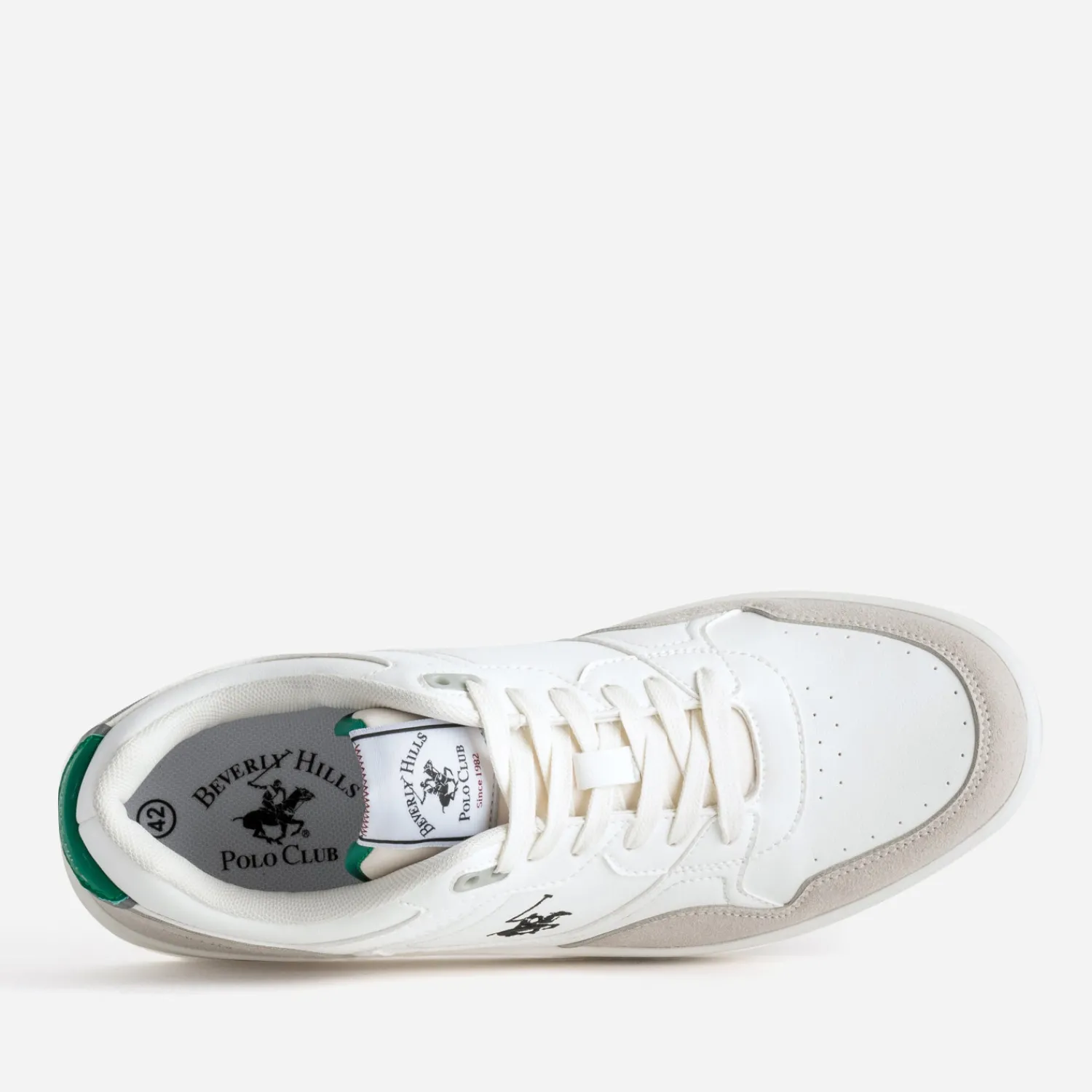 POLO CLUB BEVERLY HILLS Baskets/Tennis^Tennis BEVERLY HILLS POLO CLUB he et vert détail vert BLANC