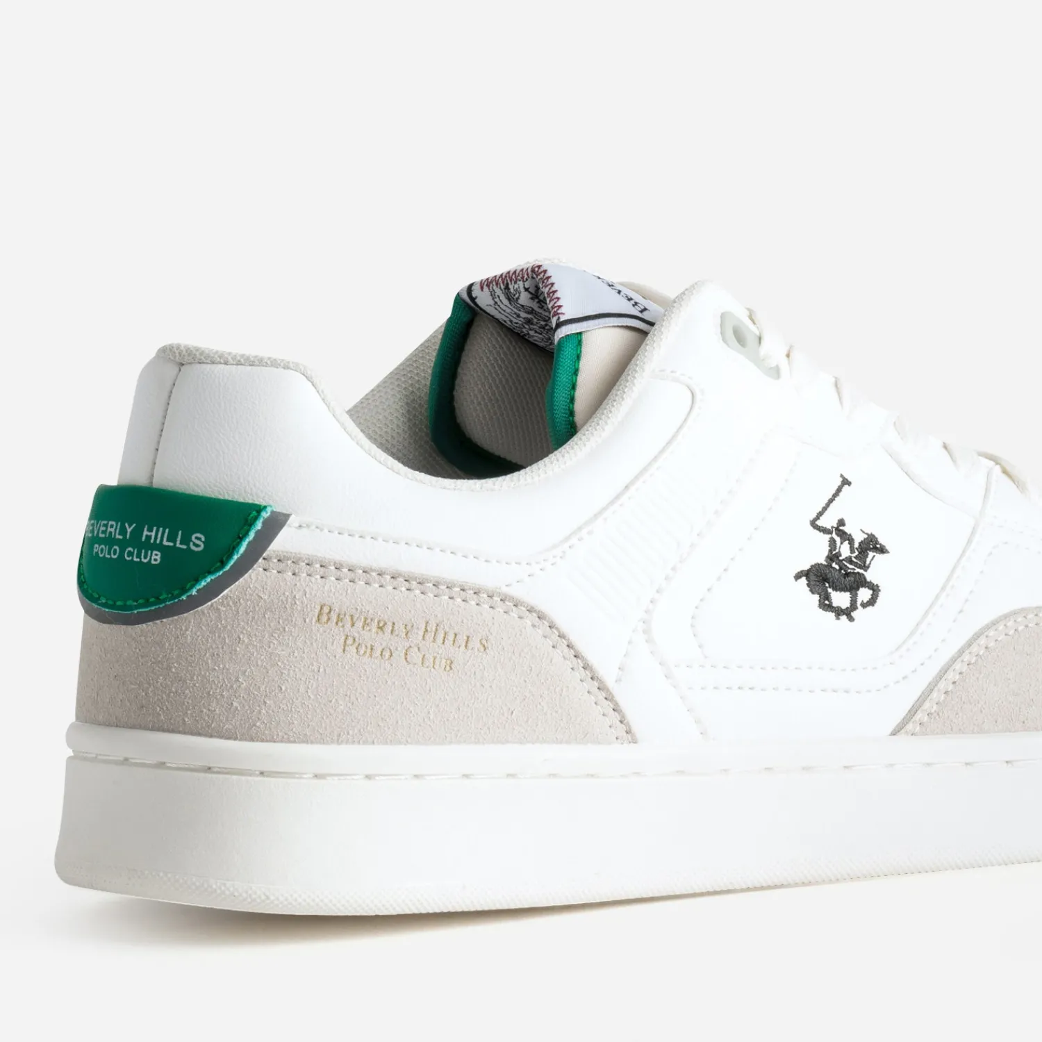 POLO CLUB BEVERLY HILLS Baskets/Tennis^Tennis BEVERLY HILLS POLO CLUB he et vert détail vert BLANC