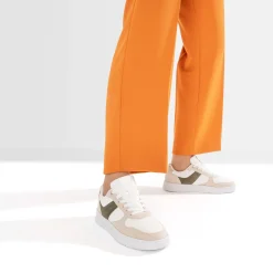 Eram Baskets^Tennis he, beige et kaki BLANC