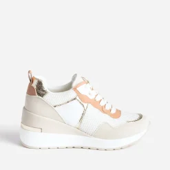 Eram Baskets^Tennis he, beige, terracotta semelle amovible BLANC