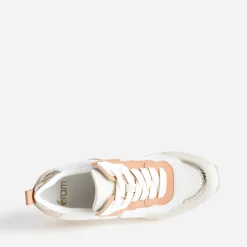 Eram Baskets^Tennis he, beige, terracotta semelle amovible BLANC