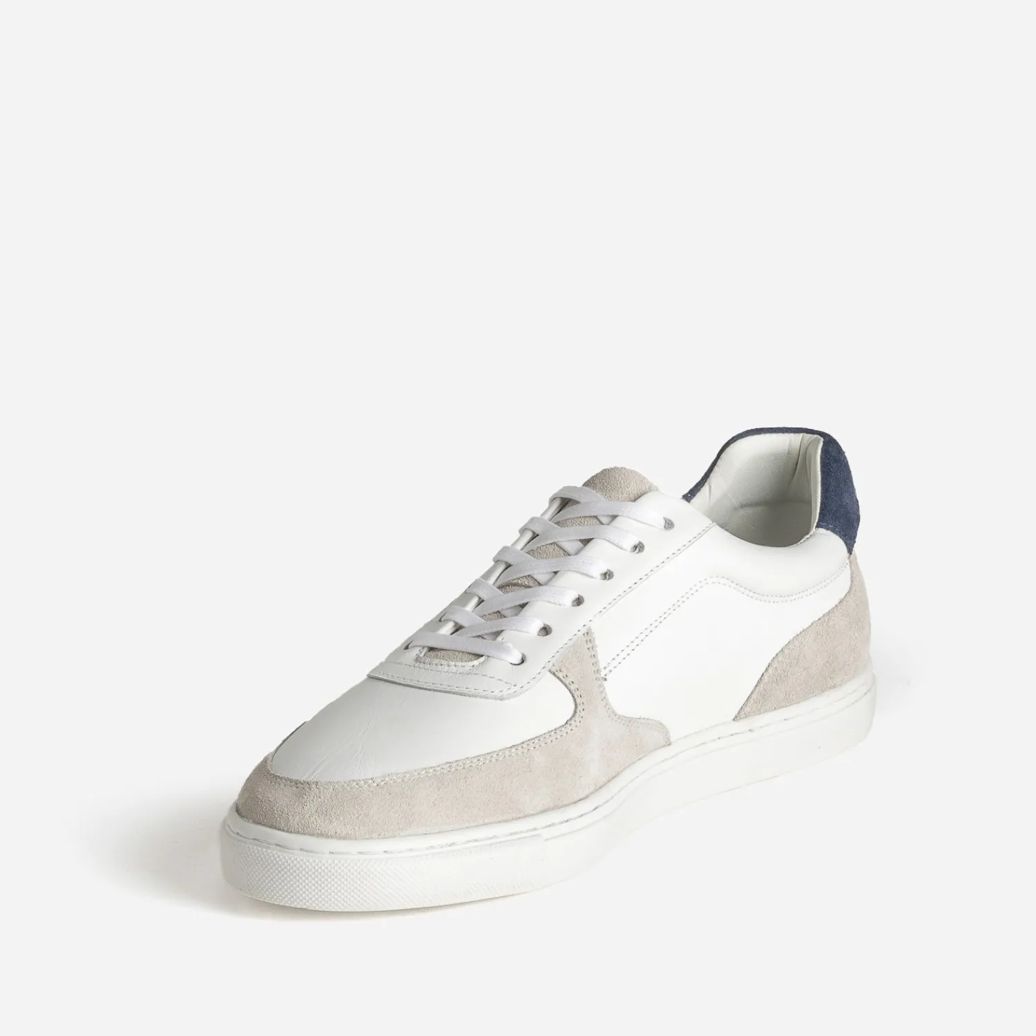Eram Baskets/Tennis^Tennis he cuir, grise, marine BLANC