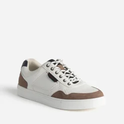 Eram Baskets/Tennis^Tennis he embossage et détails couleurs BLANC