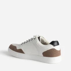 Eram Baskets/Tennis^Tennis he embossage et détails couleurs BLANC
