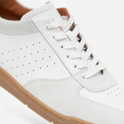 Eram Baskets/Tennis^Tennis he en cuir détails gris clair BLANC