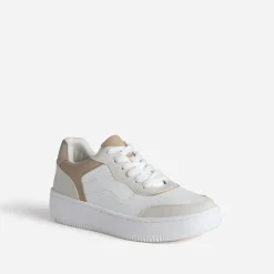 Eram Baskets^Tennis he, grise et beige BLANC