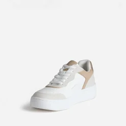 Eram Baskets^Tennis he, grise et beige BLANC