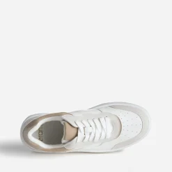 Eram Baskets^Tennis he, grise et beige BLANC