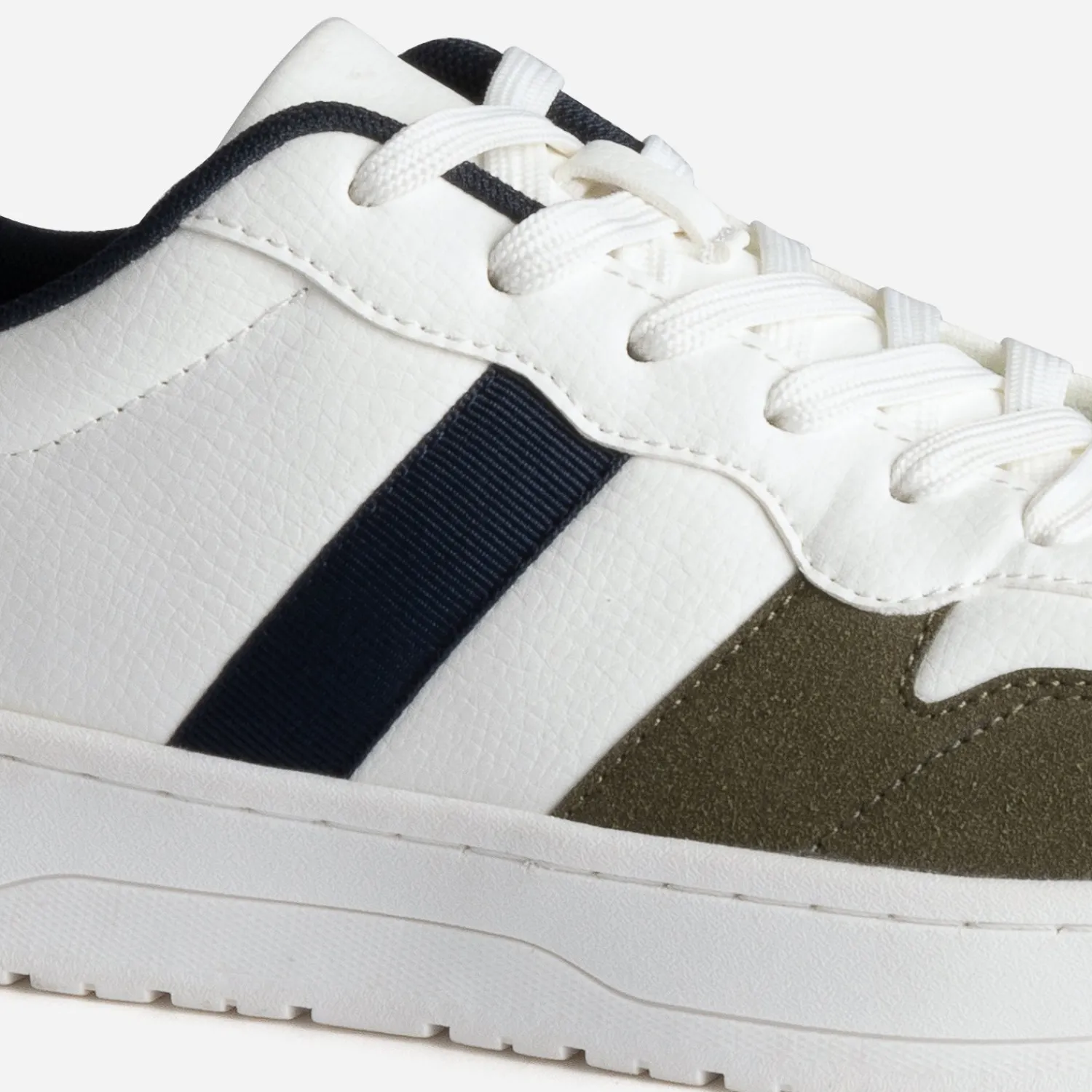 Eram Baskets/Tennis^Tennis he, kaki et marine BLANC