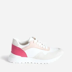 Eram Baskets^Tennis blanche, et grise semelle amovible ROSE