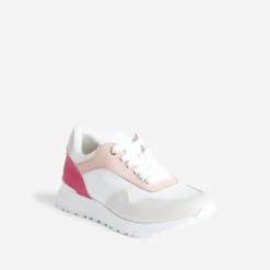Eram Baskets^Tennis blanche, et grise semelle amovible ROSE