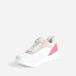 Eram Baskets^Tennis blanche, et grise semelle amovible ROSE