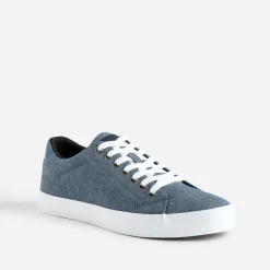 Eram Toiles|Baskets/Tennis^Tennis bleu chiné en toile MARINE
