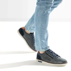 Eram Baskets/Tennis^Tennis bleu cuir MARINE