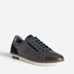 Eram Baskets/Tennis^Tennis bleu cuir MARINE