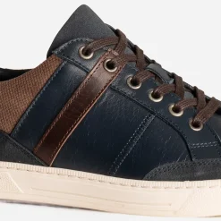 Eram Baskets/Tennis^Tennis bleu en cuir MARINE