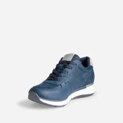 Eram Baskets^Tennis bleu perforée MARINE