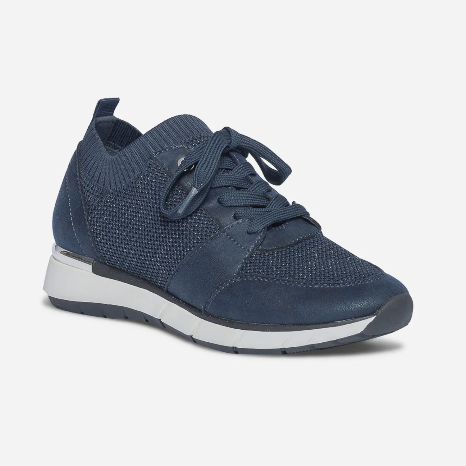 Eram Baskets^Tennis bleu tricotée MARINE