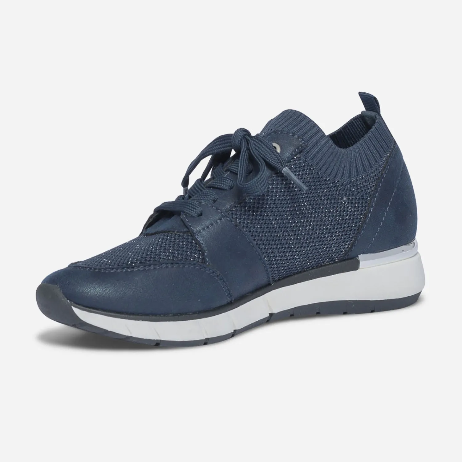 Eram Baskets^Tennis bleu tricotée MARINE