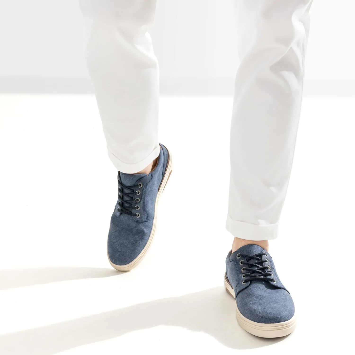 Eram Baskets/Tennis^Tennis bleue en toile MARINE