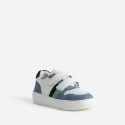Buggy Baskets^Tennis blanc, , vert cuir BLEU