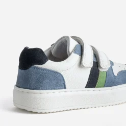 Buggy Baskets^Tennis blanc, , vert cuir BLEU