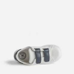 Buggy Baskets^Tennis he à scratchs marine BLANC