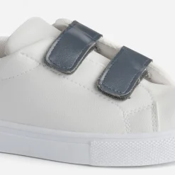 Buggy Baskets^Tennis he à scratchs marine BLANC